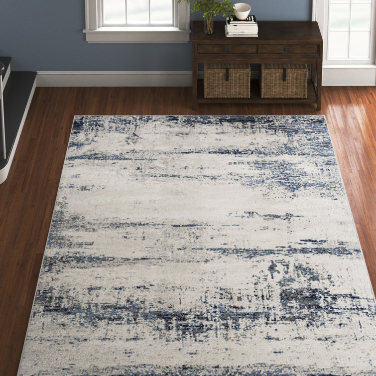 Trent Austin Design® Jemison Abstract Cream/Navy Area Rug & Reviews